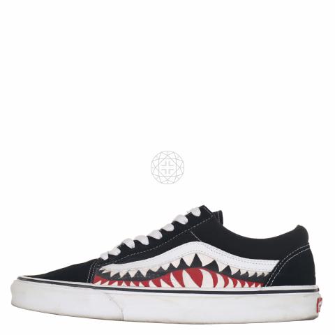 Sell Vans X BAPE Shark Old Skool Sneakers - Black
